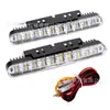 Luces Diurnas para Coche 30LED Luces Diurnas LED Luces Diurnas LED 30 Luces Luces de Conducción LED con Luz Amarilla Direccional