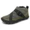 Zapatos Nuevos de Algodón Transfronterizos para Hombres y Mujeres, de Cinco Dedos para Exteriores, de Terciopelo Engrosado Impermeables, Antideslizantes y Resistentes al Desgaste, para Ocio al Aire Libre, Nieve