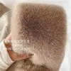 Bufanda Cruzada de Felpa de Color Sólido Bufanda de Protección para el Cuello en Invierno Estilo Coreano Linda Felpa Conejo Rex Estudiante Engrosada Cálida