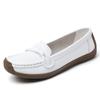 Sapatos de Mãe Confortáveis de Tamanho Grande para Cruzamento de Fronteiras, Sapatos de Salto Único para Pessoas de Meia-Idade e Idosos, Sapatos de Couro Confortáveis e Não Cansativos, Mocassins Leves para Primavera e Outono
