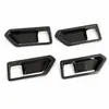 Adecuado para Toyota Rav4 26 Modelos Decoración Modificada Embellecedor de Tazón de Puerta Interior Pegatina de Fibra de Carbono Brillante ABS