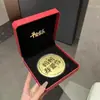 Pastel de Oro Puro 999 50mg Adornos Regalo Creativo de Cumpleaños Princesa Por Favor Hazte Rica Regalo de San Valentín