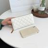 Bolsos Acolchados de Moda para Mujer 2026 Nueva Moda Bolso de Mano tipo Clutch de PU de Moda Billetera Pequeña de Color Sólido para Niñas de Moda