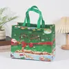 Bolsas de Regalo para Nochebuena con Estampado Dorado, Bolsas de Compras No Tejidas, Bolsas de Regalo para Eventos Transfronterizos, Bolsas para Dulces de Halloween