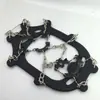 Crampons de silicone transfronteiriços russos para esportes ao ar livre, simples para escalada na neve de inverno e montanhismo, capas antiderrapantes para sapatos