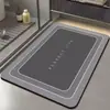 Alfombrilla de baño absorbente de tierra de diatomeas transfronteriza, alfombrilla antideslizante para el suelo para la entrada del baño y el inodoro, adecuada para lavabos y baños