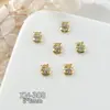 Acessórios de Unha Artística Zircônia Festivos Brilhantes para Ano Novo, Lingote Trazedor de Sorte Saco de Dinheiro, Cabaça de Luxo com Diamantes Decorações de Unha Atacado