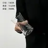 Taza de Agua de Vidrio Casual Moderna Elegante Creativa Taza de Jugo de Cintura Taza de Agua con Gas Soda Limón Taza de Café Americano