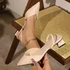 Sandalias de moda de tacón alto con hebilla, de punta cerrada, cómodas, para mujer, talla grande, estilo europeo y americano, para otoño 2026, para exteriores, venta al por mayor