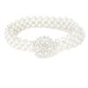 Gran oferta de Taobao, cadena de cintura elástica con perlas para mujer, dulce moda, múltiples opciones, vestido, cinturón fino con perlas, venta al por mayor