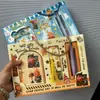 Nova Caixa de Presente para Papelaria Diário com Fecho Magnético Conjunto de Presente para Livros Estudante Presentes de Entrada Formatura Caderno Estilo Tendência Nacional Chinesa Inspirador