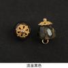 Botões de Fecho Cheongsam, Botões de Metal em Formato de Maçã de Jade Estilo Retrô, Acessórios Decorativos Estilo Chinês para Traje Tang