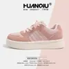 Zapatos Blancos Originales Universales para Mujer ZHQ68119X Primavera Nuevos de Combinación Versátil Suela Gruesa Nicho Deportivas Casuales para Mujer