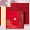 Conjunto de presente de notebook estilo chinês com logotipo personalizado, notebook cultural e criativo do Museu do Palácio, copo térmico, presente corporativo, lembrança