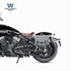 Coche musculoso Wolf adecuado para la versión de un solo asiento de Indian Scout, bolsa lateral, caja lateral retro, modificación, bolsa para casco, liberación rápida