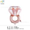 Globo de película de aluminio con anillo decoración de boda boda boda sala de bodas lugar San Valentín propuesta de anillo de diamante bola de papel de aluminio
