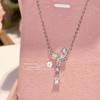 Camélia estilo japonês, este é o terno de amor original em forma de flor de cerejeira rosa, banhado a 18K, brincos de orelha rosa brilhante super fada