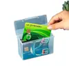 Caja Pequeña de Almacenamiento Transparente Esmerilada de Plástico con Tapa para Papelería de Oficina y Clasificación de Artículos Varios