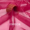 Tela de Organza 2020D Hilo Ruyi Mate Transparente Ligeramente Rígida Accesorios de Encaje Bordado Tela para Empaque de Regalos