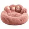 Cama para Mascotas Pata de Oso, Pelo Largo, Cama Extra Grande para Gatos, Cama Cálida de Invierno para Perros, Engrosada, Adecuada para Todas las Estaciones, Linda Cama para Dormir para Perros Grandes