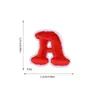 Pegatinas de tela bordadas 26 letras inglesas pegatinas de tela creativas siete colores en stock al por mayor ropa equipaje bordado decorativo