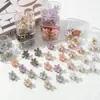 Flor de Cinco Pétalos Cristal Clip Pequeño de Agarre Estilo Coreano tamaño pequeño Clip de Agarre Mini Dulce Pinza para el Pelo de Princesa Flequillo Pelo Suelto