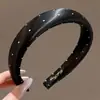 Diadema de verano estilo coreano de corona alta para lavarse la cara para mujer, con un tacto de lujo ligero de alta gama, diadema dentada, lindo clip de esponja para el cabello