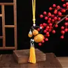 Mini cabaça aberta natural pingente de texto brincar cabaça pequena torcida à mão boutique em estoque atacado