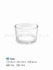 Vaso para vela de aromaterapia DIY simple de vidrio transparente portavelas fondo arqueado vaso para vela decoración de fragancia para el hogar venta al por mayor