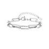 Joias de Moda Europeias e Americanas Transfronteiriças de Aço Inoxidável Versáteis Tendência Anel Torcido Fivela Pulseira Retrô Unissex