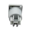 Enchufe profesional de tres polos LED pantalla grande enchufe de alimentación audio iluminación de escenario enchufe de alimentación profesional gris salida