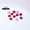 Pedras de Strass para Unhas Chinesas Vermelhas com Fundo Pontiagudo Irregulares Brilhantes Gota d'Água Coração Inclinado Quadrado Cheio Ano Novo Acessórios Vermelhos para Unhas Atacado Transfronteiriço