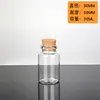 Punto de 30 mm de diámetro bayoneta Corcho botella de vidrio transparente botella de los deseos pintura de arena botella a la deriva Materiales hechos a mano DIY