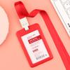 Youhe 6076 Tarjeta de trabajo transparente Tarjeta de trabajo personalizada Juego de tarjetas de identificación Juego de tarjetas de trabajo con cordón Cofre de tarjetas de trabajo Marca de fábrica Juego de tarjetas de comida