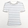 Tecido Tingido no Fio 100% Algodão Personalizado, Tecido para Camiseta de Algodão Puro com Stretch e Absorção de Suor, Tecido Liso Listrado, Tecido de Malha de Algodão de Grau A para Bebê