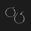 EH780 Pendientes de Anillo Pequeño de Faceta Clásica Pendientes Pendientes Pendientes para Mujer sin Agujeros en las Orejas Viento de Hong Kong Círculo Giratorio Pendientes de Plato para Incienso de Mosquitos
