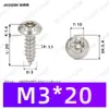 Tornillos Autoperforantes de Acero Inoxidable 304 de Cabeza Redonda Ranurada Gb7380 Antirrobo Autoperforantes Cola Puntiaguda Tornillos de Rosca Gruesa M2-M6