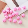Furo de Estrela de Cinco Pontas em Forma de Coração de 15mm Contas Soltas de 6mm Acessórios para Bolsas DIY Chaveiro Corrente de Celular Joias com Contas Dopamina