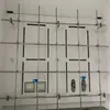 Campana de extracción Marco Sintético Rejilla de Acero Inoxidable Estante Bastidor de Destilación Barra de Conexión de PP Bastidor de Fijación de Tubería Doble Fila Bastidor de Torre de Condensación