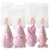 Molde de Silicona para Velas Enanas Serie Navideña Adornos Manualidades Molde de Yeso DIY Horneado Molde para Pastel