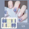 14 se refiere a las pegatinas de lentejuelas 3D sin luz, pegatinas de uñas de gel con purpurina, explosiones transfronterizas, pegatinas de uñas duraderas-