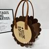 Nuevo libro de equitación rojo del mismo estilo, bolso de fieltro creativo para el Festival del Medio Otoño, caja de regalo de pastel de luna, bolso de mano de fieltro, bolsa de regalo