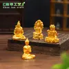 Transfronterizo Nuevo Producto Sudeste Asiático Estatua de Buda Dorado Escultura Figura Decoración para Micro Paisaje DIY Accesorios Adorno Miniatura