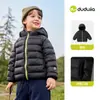 Celebrando el Día Nacional 1 Pieza 10% de descuento Colección de Chaquetas Ligeras de Plumas Chaqueta Corta de Plumas de Invierno para Niños Dudu