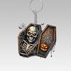 Bolsa de Acrílico com Pingente de Chaveiro Caveira de Cowboy Ocidental Transfronteiriça Etiqueta para Retrovisor de Carro Halloween
