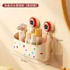 Estante de Almacenamiento para Baño con Ventosa, Caja de Almacenamiento Drenante para Cosméticos, Organizador de Productos para el Cuidado de la Piel Montado en la Pared del Lavabo del Hogar