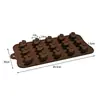 Molde de Silicone para Chocolate Desenho Animado Multiestilo Transfronteiriço Números e Letras Molde de Assar DIY Molde para Fudge Cubo de Gelo