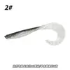 Isca Luya 12cm7g isca macia de cauda enrolada tipo peixe abdômen aberto isca grande de cauda enrolada isca falsa de simulação atacado