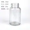 Botella Cápsula Marrón Botella de Vidrio Transparente Botella de Color Té Productos para el Cuidado de la Salud Botella Sellada para Pastillas Botella para Cordyceps Sub-botella de Medicamento