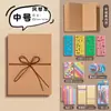 Álbum de fotos dobrável com inserção de cartões 5 polegadas 6 polegadas livro sanfonado álbum de cartões livro de página dobrável criativo cartão de felicitações retrátil cartão foto
